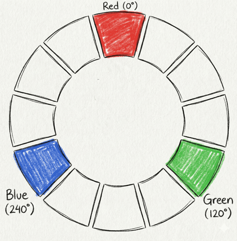 primary color triad