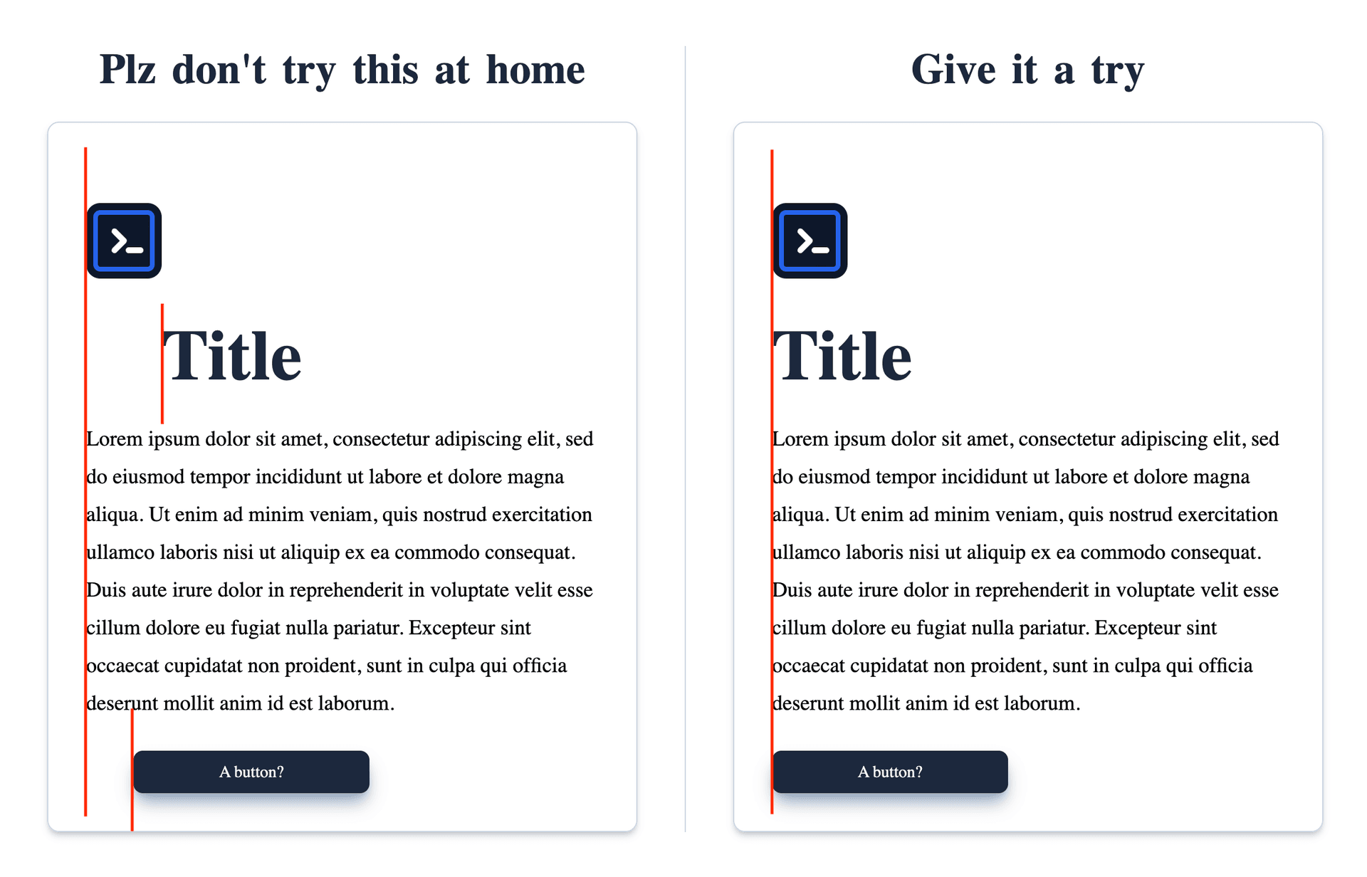 alignment visual demo